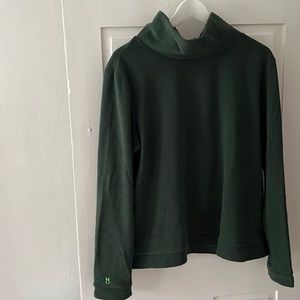 Dudley Stephens Park Slope turtleneck Hunter Green Vello (lightweight) fleece